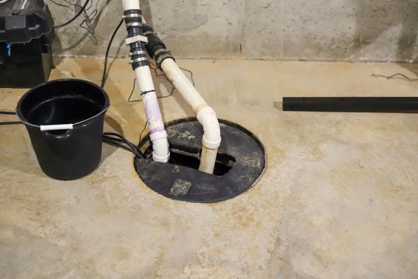 Basement Drainage Installation in New Bern