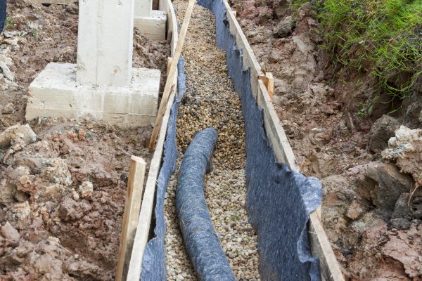 French Drain Installation in New Bern